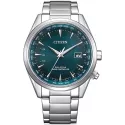 CITIZEN Global Weltzeit Eco Drive Solar Funkuhr Stahl blau