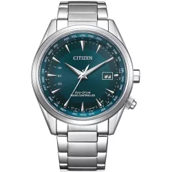 CITIZEN Global Weltzeit Eco Drive Solar Funkuhr Stahl blau