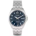 CITIZEN Global Weltzeit Eco Drive Solar Funkuhr Stahl blau