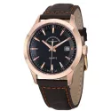 ZENO-WATCH BASEL Retro Gentlemen Quartz Uhr vergoldet schwarz