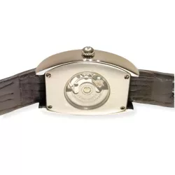ZENO-WATCH BASEL Tonneau Lady Automatik Uhr Art-Dco weiss