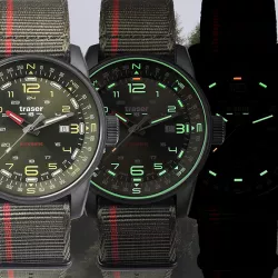 TRASER P68 Pathfinder Automatik Uhren Nato grün