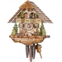 Kuckucksuhr Waldhaus Holz Wanduhr mechanisch