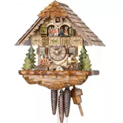 Kuckucksuhr Waldhaus Holz Wanduhr mechanisch