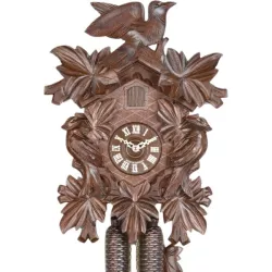 Kuckucksuhr Black Forest Holz Wanduhr mechanisch 38cm 8 Tage