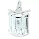 Anhänger Basler Trommel 22mm in Silber