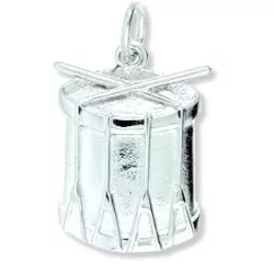 Anhänger Basler Trommel 22mm in Silber