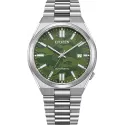 CITIZEN Tsuyosa Retro Automatik Uhr Stahl grün Camoflage