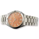 CITIZEN Tsuyosa Retro Automatik Uhr Stahl lachs