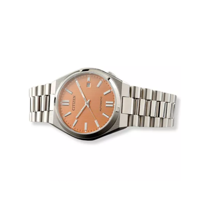 CITIZEN Tsuyosa 40 Retro Automatik Uhr Stahl lachs