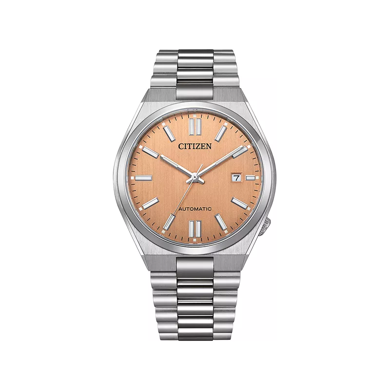 CITIZEN Tsuyosa 40 Retro Automatik Uhr Stahl lachs