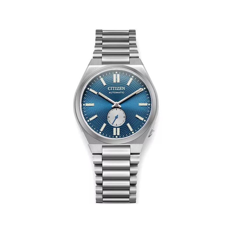 CITIZEN Tsuyosa 40 Small Second Automatik Uhr dunkelblau