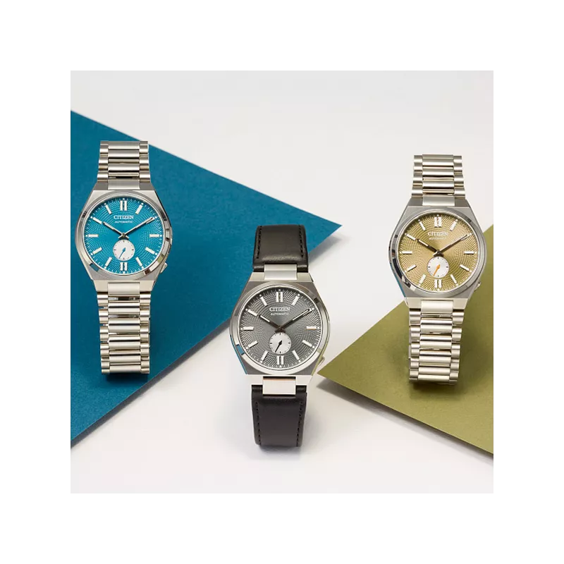 CITIZEN Tsuyosa 40 Small Second Automatik Uhr dunkelblau
