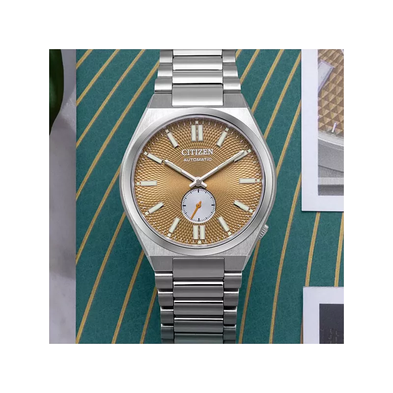 CITIZEN Tsuyosa 40 Small Second Automatik Uhr kupfer