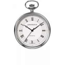 Klassik Taschenuhr Handaufzug Aerowatch Lepine Stahl