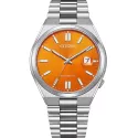 CITIZEN Tsuyosa Retro Automatik Uhr Stahl orange