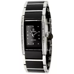RENDEX Ceramic Elegant Quarzuhr schwarz