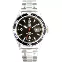 FHB Fun Watch Opaque Quartz Uhr mit Gliederarmband schwarz