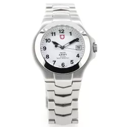 SWISS ARMY Officier Quartzuhr weiss