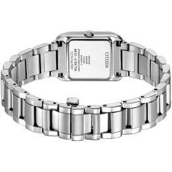 CITIZEN Elegant Lady Solaruhr Edelstahl rechteckig