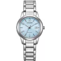 CITIZEN Elegant Lady Eco-Drive Solaruhr Stahl hellblau