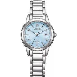 CITIZEN Elegant Lady Eco-Drive Solaruhr Stahl hellblau