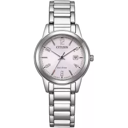 CITIZEN Elegant Lady Eco-Drive Solaruhr Stahl rosa