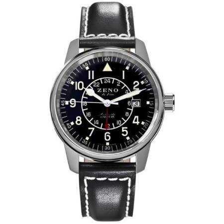 ZENO-WATCH BASEL Classic GMT Automatik Fliegeruhr Dualtime