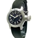 ZWB Navy Vintage Military Handaufzuguhr grosser Überkrone schwarz