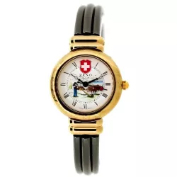 ZENO Spangenuhr Q Ethno gold-schwarz