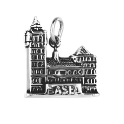 Anhänger Rathaus von Basel in Silber