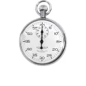 WAKMANN mechanische Handstoppuhr White Star