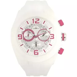 ZENO-WATCH BASEL Whity Chrono weiss-pink