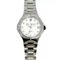 LAMBORGHINI Medium Chronograph Edelstahl Diamanten