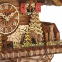 Kuckucksuhr Schwarzwaldbahn Holz Q-Wanduhr Zug
