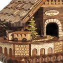 Kuckucksuhr Schwarzwaldbahn Holz Q-Wanduhr Zug