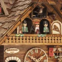 Kuckucksuhr Schwarzwaldbahn Holz Q-Wanduhr Zug