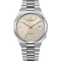 CITIZEN Tsuyosa Retro Automatik Uhr Stahl champagne