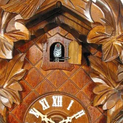 Kuckucksuhr Black Forest Holz Wanduhr mechanisch 38cm 8 Tage
