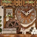 Kuckucksuhr Waldhaus Holz Wanduhr mechanisch