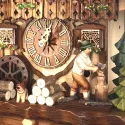 Kuckucksuhr Waldhaus Holz Wanduhr mechanisch