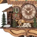 Kuckucksuhr Waldhaus Holz Wanduhr mechanisch 8 Tage