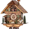 Kuckucksuhr Waldhaus Holz Wanduhr mechanisch 8 Tage