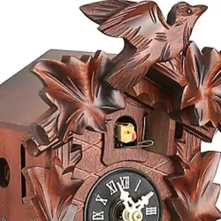 Kuckucksuhr Black Forest Holz Wanduhr mechanisch 24cm