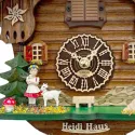 Kuckucksuhr Chalet Swiss Holz Q-Wanduhr Heidi Haus
