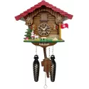 Kuckucksuhr Chalet Swiss Holz Q-Wanduhr Heidi Haus