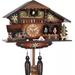 Kuckucksuhr Chalet Swiss Holz Q-Wanduhr Folklore