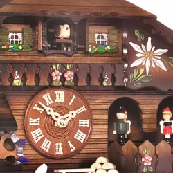 Kuckucksuhr Chalet Swiss Holz Q-Wanduhr Folklore