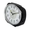 ATLANTA Dual Lightning Sweep Silent Wecker schwarz