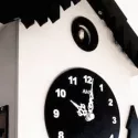 Kuckucksuhr AMS Holz Wanduhr Quartz Winter